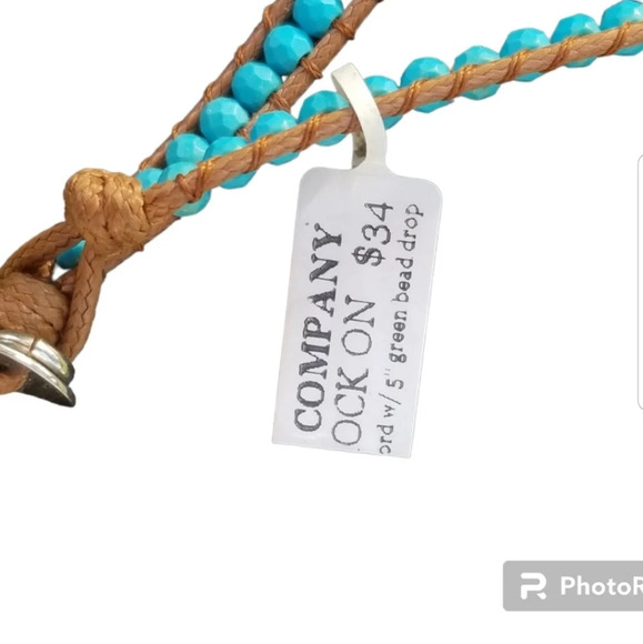 NWT F.A.I.T.H BRAND TURQUOISE STONE TASSEL STYLE NECKLACE - Picture 5 of 6